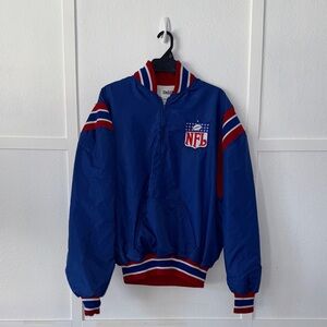 Vintage DeLong NFL Jacket Mens XL Coat 80s Football Full Zip USA Made